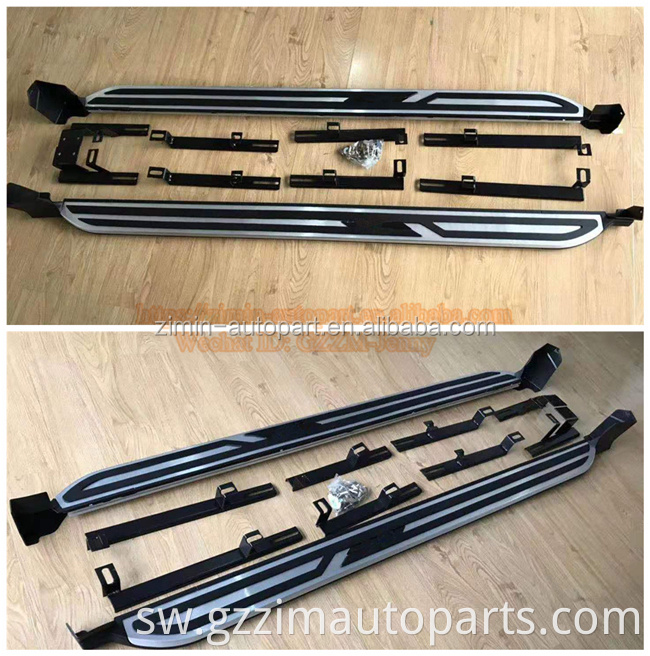 Kukimbilia vifaa vya nje vya gari Mat nyeusi/ chrome kupamba kifuniko cha trim kwa kukimbilia